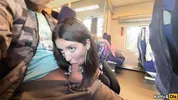 A stranger masturbated and sucked me on the train in public