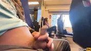 A stranger masturbated and sucked me on the train in public