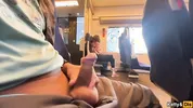 A stranger masturbated and sucked me on the train in public