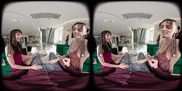 VR Bangers Aria Valencia & Angel Windell Hot Teen Threesome VR Porn