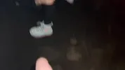Bisexual Threesome with a Stranger - Outdoor at Night