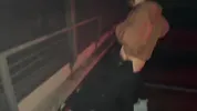 Bisexual Threesome with a Stranger - Outdoor at Night