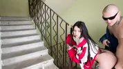 Romance, Russian style. Sex in the stairwell