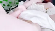 cute stepdaughter will show you how she teases her plump pussy with a huge dildo until wet orgasm!