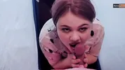 Horny teen get milkywayed on a train trip
