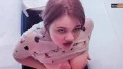 Horny teen get milkywayed on a train trip