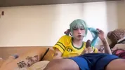 BRAZILIAN HATSUNE MIKU BLOWJOB AND CUM IN MOUTH ft. QroZne