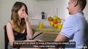 Valentina Lapiedra, petite spanish teen with trimmed pussy, gets a blowjob and bootie fuck on the kitchen
