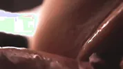 My wife's pussy gets a warm creampie inside. Extremely detailed