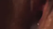 My wife's pussy gets a warm creampie inside. Extremely detailed
