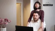 Secretary MariMoore deep-throats a cock and has rough sex with her boss while his wife is in the next room