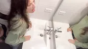 Sex in the bathroom at a party