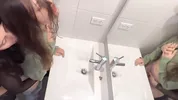Sex in the bathroom at a party
