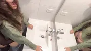Sex in the bathroom at a party