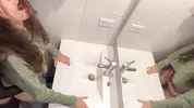 Sex in the bathroom at a party