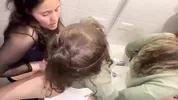Sex in the bathroom at a party