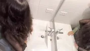 Sex in the bathroom at a party