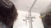 Sex in the bathroom at a party