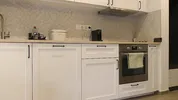Super hot girl in no panties in a fully see through transparent dress in the kitchen to flash pussy