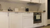 Super hot girl in no panties in a fully see through transparent dress in the kitchen to flash pussy