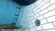 Underwater sex with an ebony girl in a swimming pool