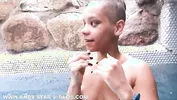 Underwater sex with an ebony girl in a swimming pool