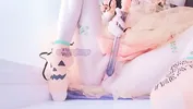 little halloween princess is a horny slut