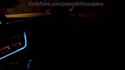 Picking up girl in leather coat