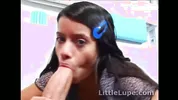 Little Lupe blowjob and fucking hardcore closeup