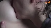 Extremely sensual stepsister's nipple sucking