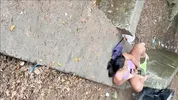 Sex on the street with a super hot Colombian
