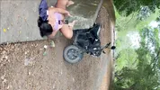 Sex on the street with a super hot Colombian