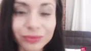 Pretty brunette gets her three holes fucked