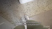 Step Mom caught Step Son jerking off and helps to cum quick on her pussy while her Husband is home