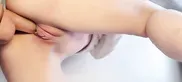 masturbating slut riding dildo in red panties