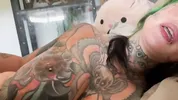 Intense fucking after a nice blowjob. Goth Slut cums on your cock