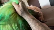 Intense fucking after a nice blowjob. Goth Slut cums on your cock