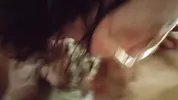 DATEZONE - Amateur girl with glasses gives POV blowjob