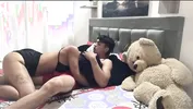 He rode hard on my colleague's penis