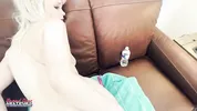 Hot Annie Archer Rubs Her Twat And Gives A BJ To Get Banged!