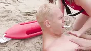 Sexy Couple Takes [Good Care] Of Stranded Hunk - Biphoria