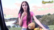 Carne Del Mercado - Skinny Latina With A Huge Ass Gets Picked Up For Sex