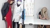 Stepmother takes her stepdaughter to the naughty gynecologist!