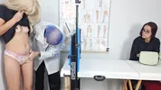 Stepmother takes her stepdaughter to the naughty gynecologist!