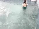 آجیم بعد شنا ازم حوله خواست جلو خودمو نتونستم بگیرم