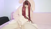 cute girl with glasses masturbates with her fingers on camera