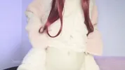 cute girl with glasses masturbates with her fingers on camera