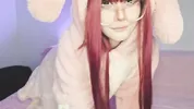 cute girl with glasses masturbates with her fingers on camera