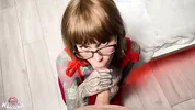 Best blowjob moments with split tongue! Cum in my mouth and facial compilation