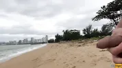 Babe Can I Cum On Your Tits? - Public Cock Flashing On The Beach